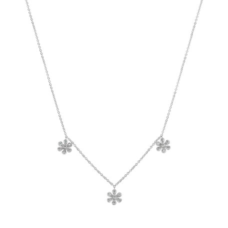 Diamond necklace Discrete Blossom