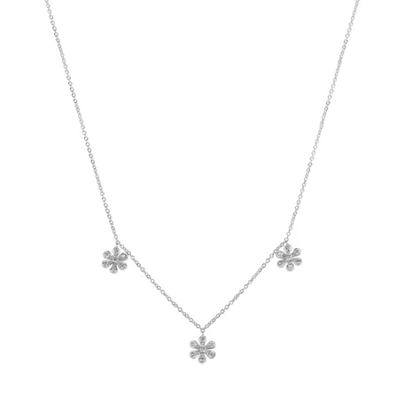 Diamond necklace Discrete Blossom
