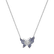 Diamond necklace with Sapphire Joyful Wings2