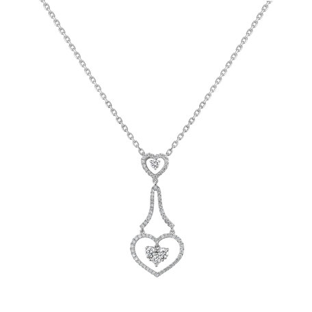 Diamond pendant Heart Melodia