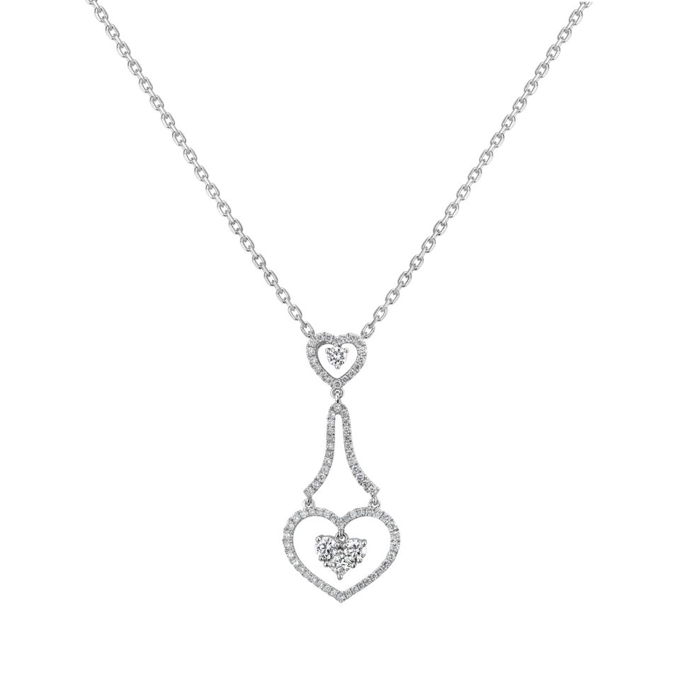 Diamond pendant Heart Melodia