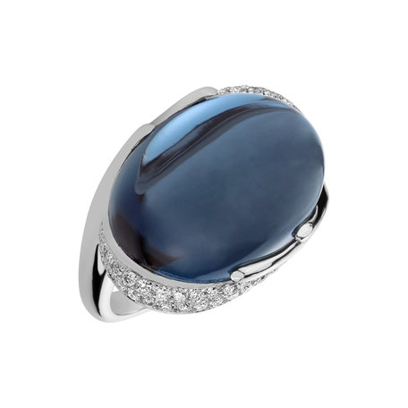 Diamond ring with Topaz Gem Miracle