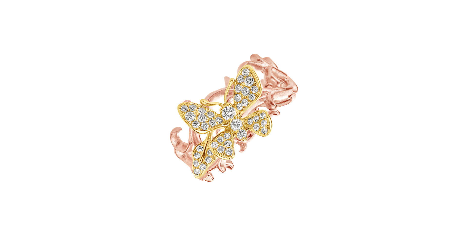 Diamond ring Goldie Butterfly