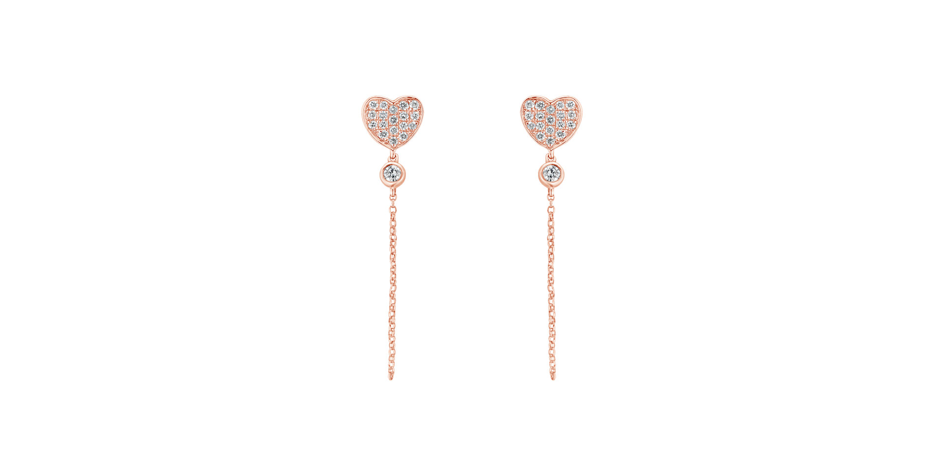 Diamond earrings Blush Romance