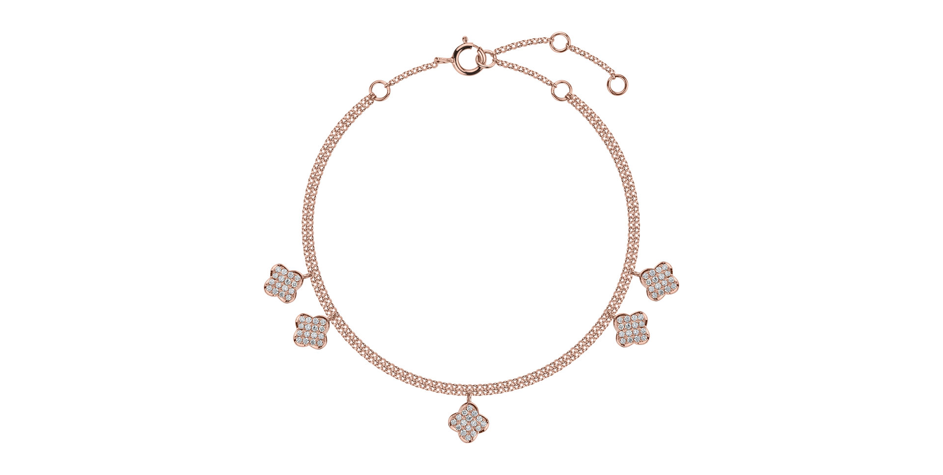 Bracelet with diamonds Endless Luck