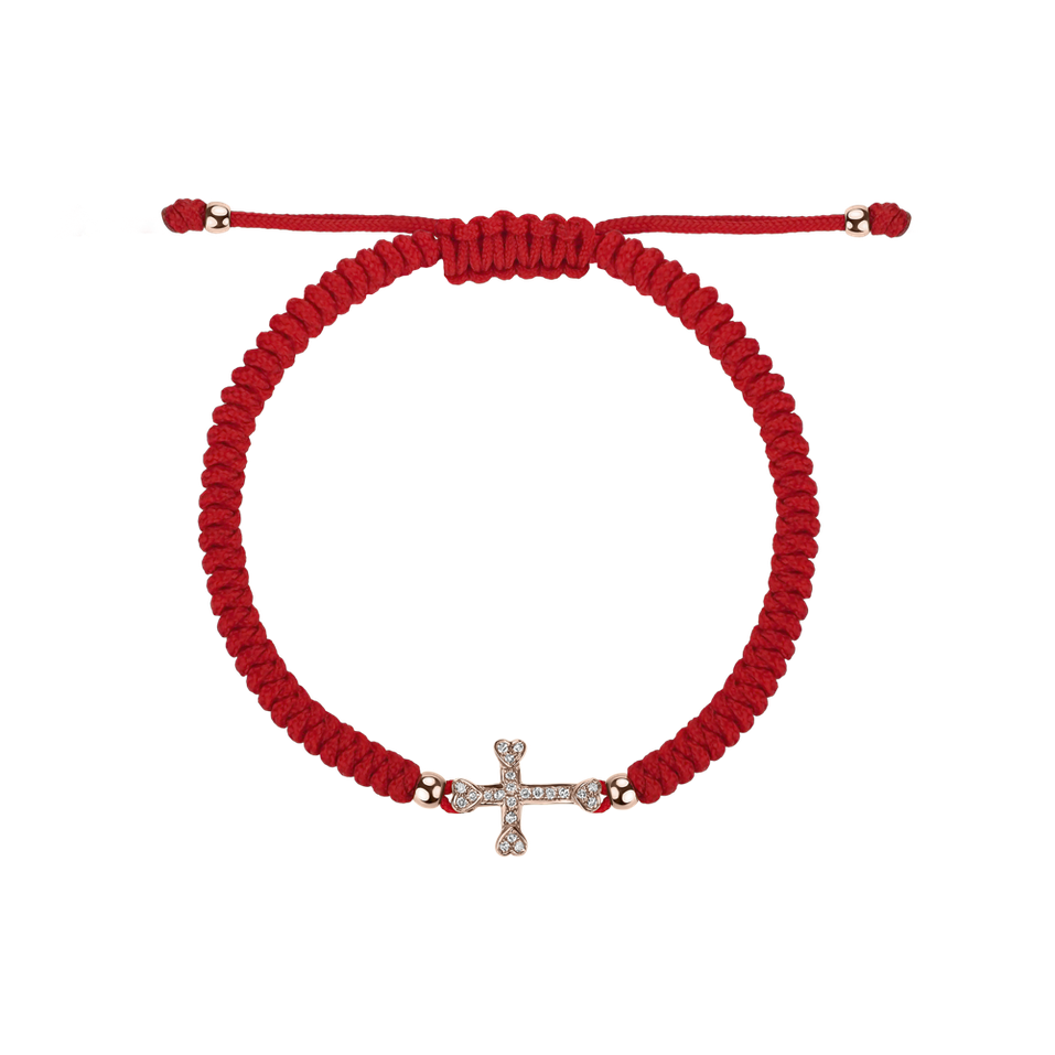 Bracelet with diamonds Cross of Destiny