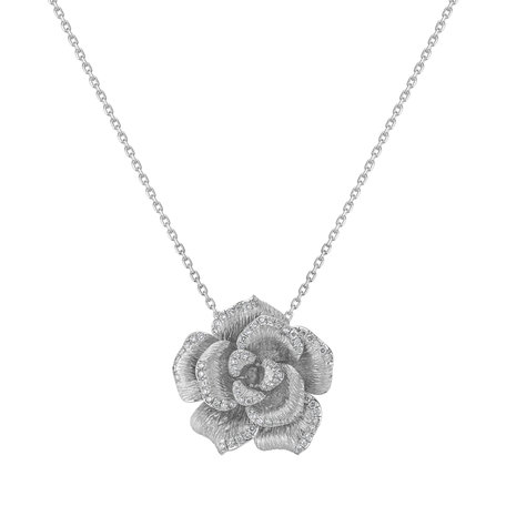 Diamond pendant Golden Rose