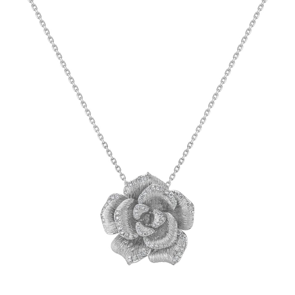 Diamond pendant Golden Rose