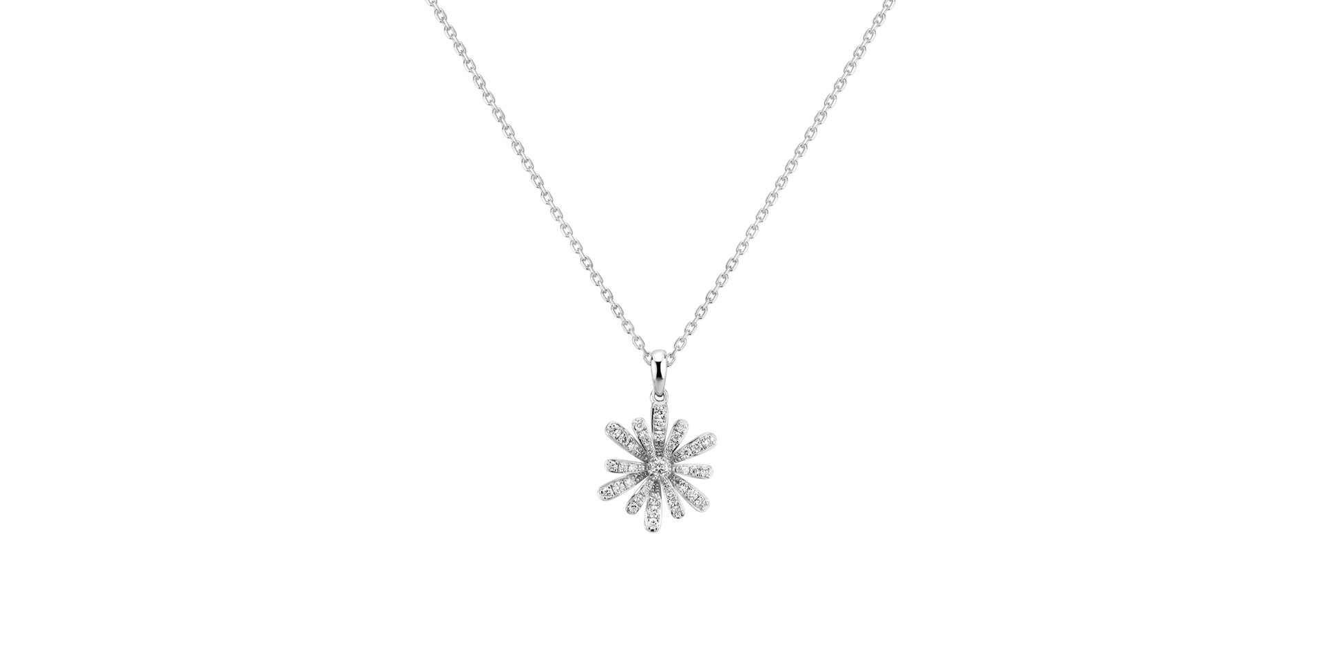 Diamond pendant Sparkle Daisy