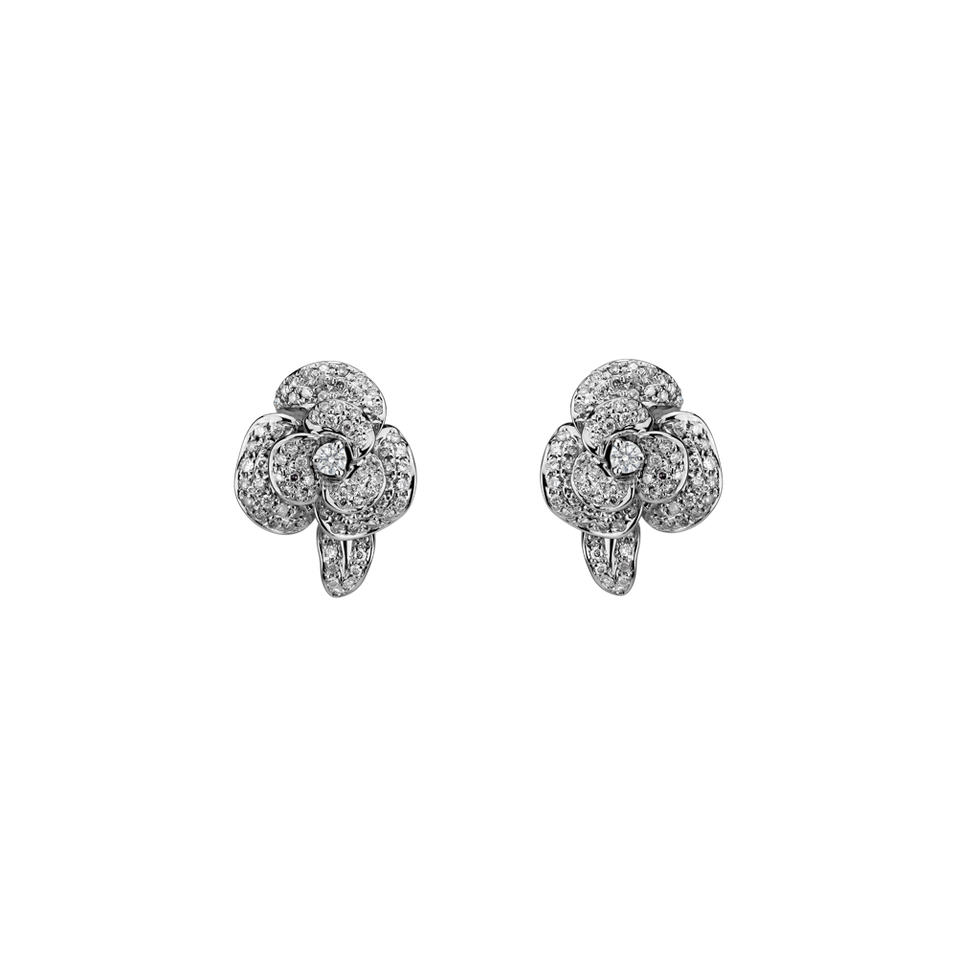 Diamond earrings Precious Rose
