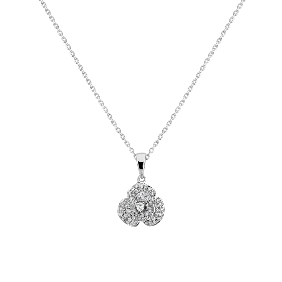 Diamond pendant Fragrant Orchid