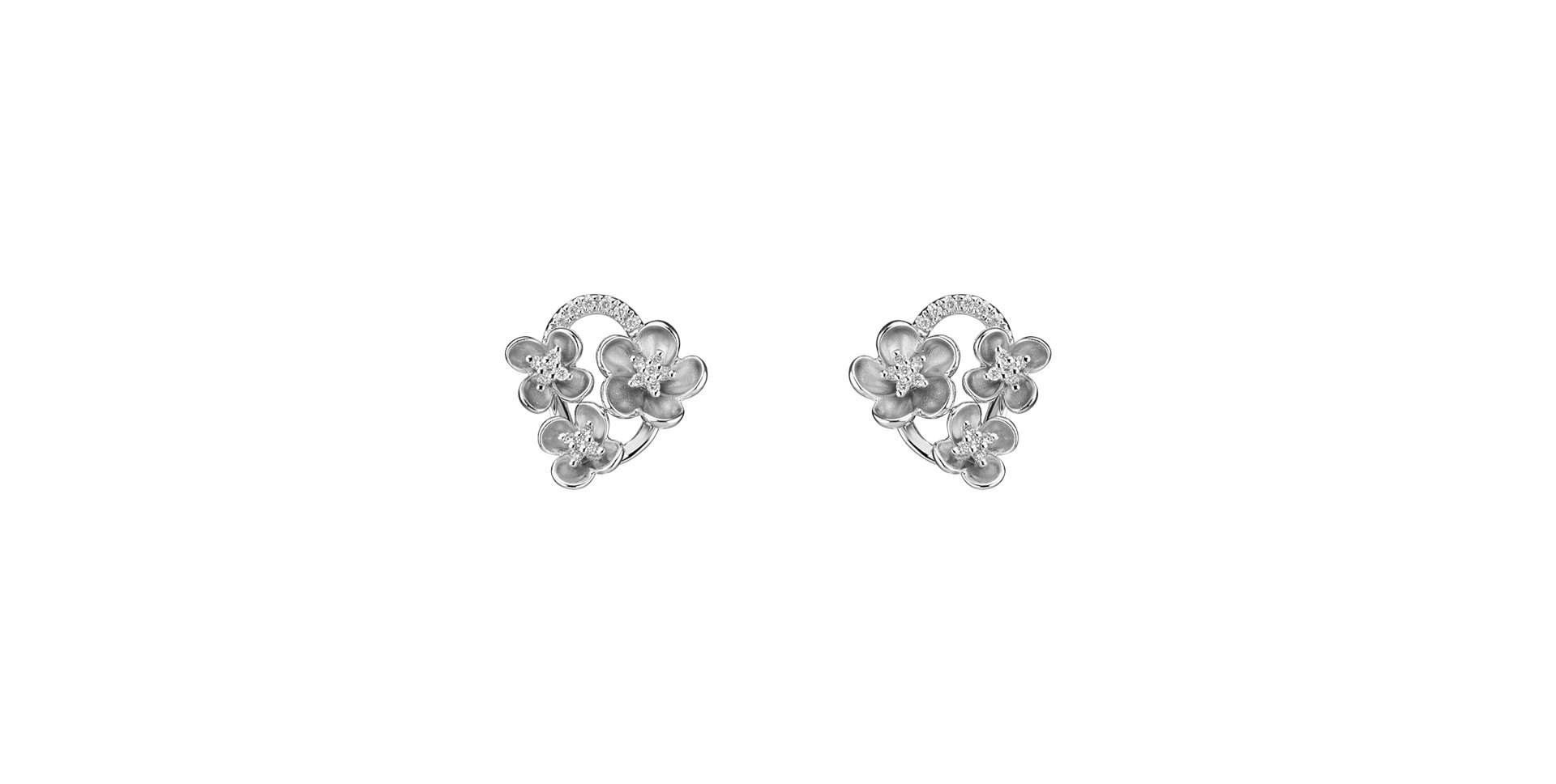 Diamond earrings Summer Garden