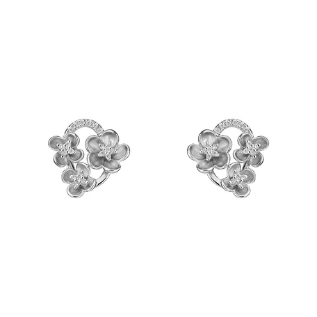 Diamond earrings Summer Garden