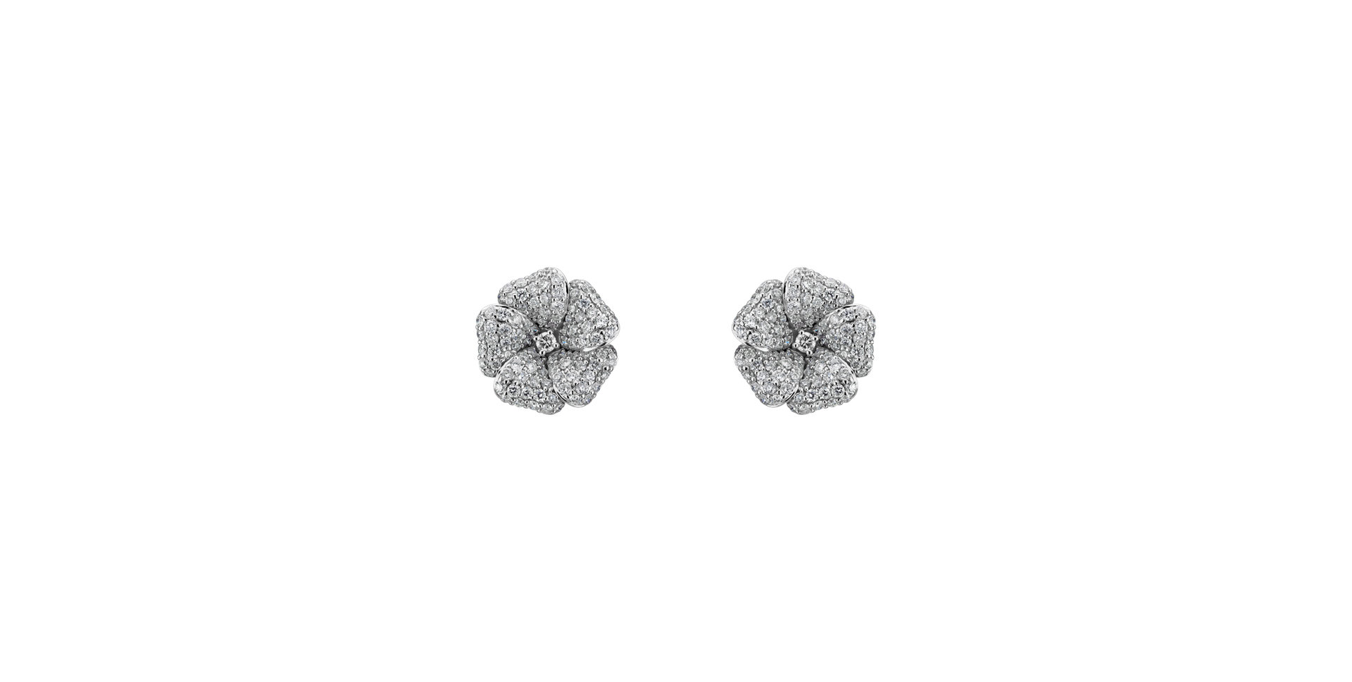 Diamond earrings Fun Flower