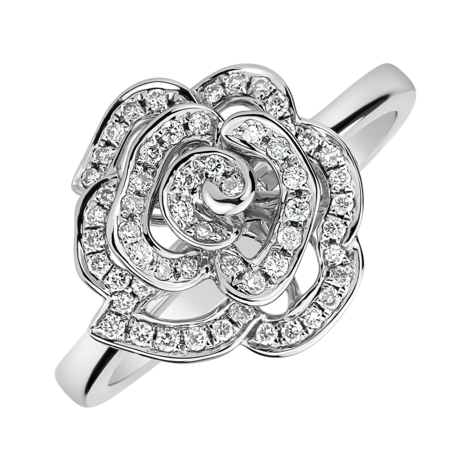 Diamond ring Noble Flower