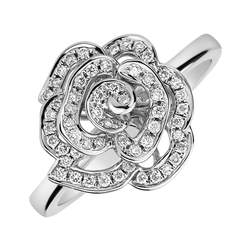 Diamond ring Noble Flower