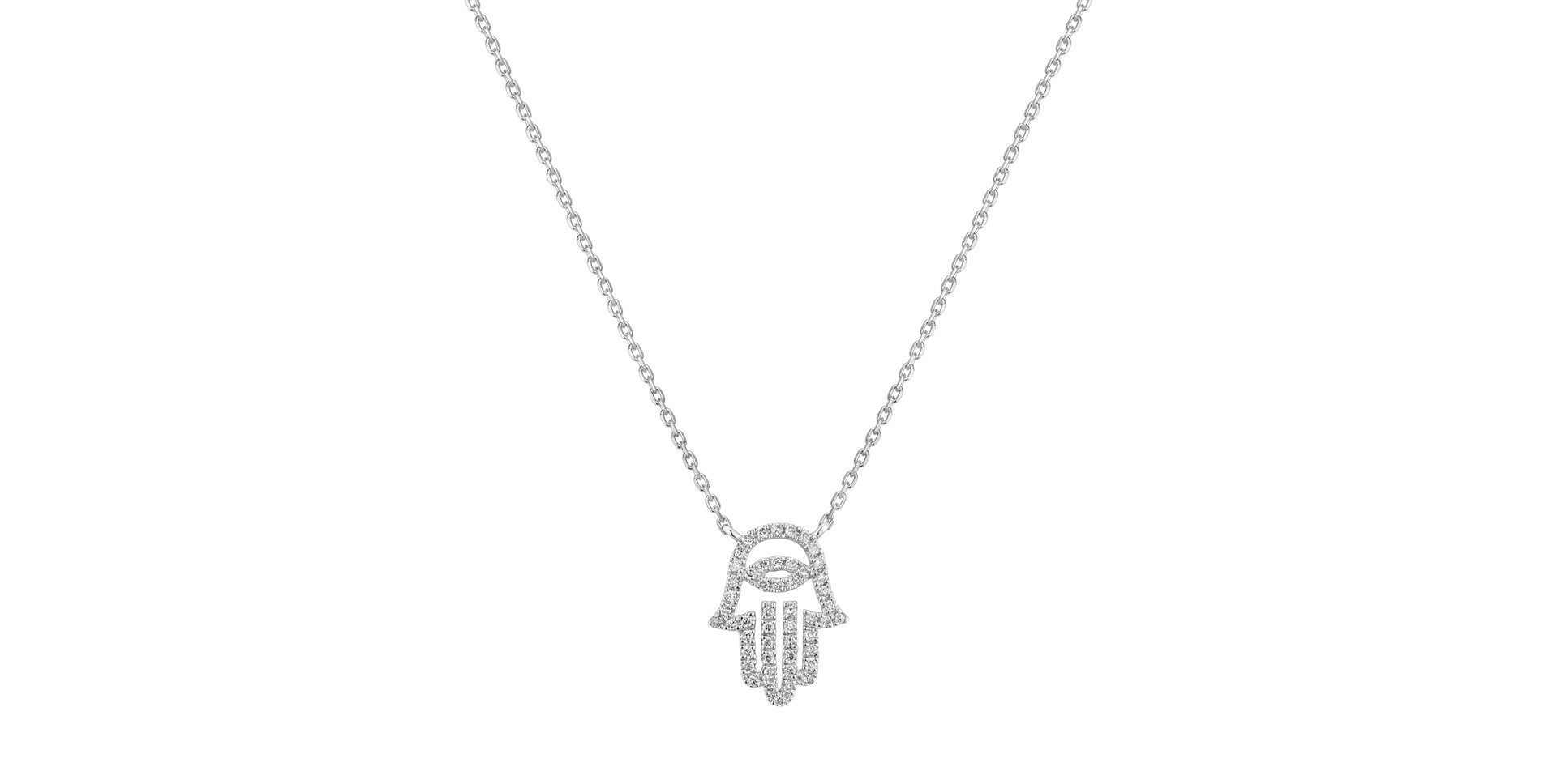 Diamond necklace Hand Eye