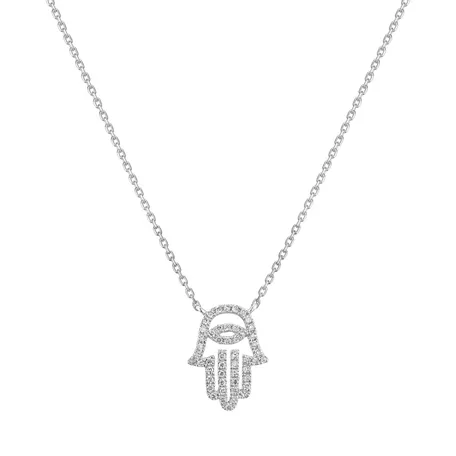 Diamond necklace Hand Eye
