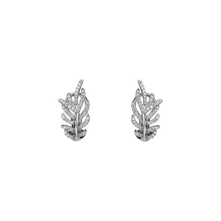 Diamond earrings Feather Glory