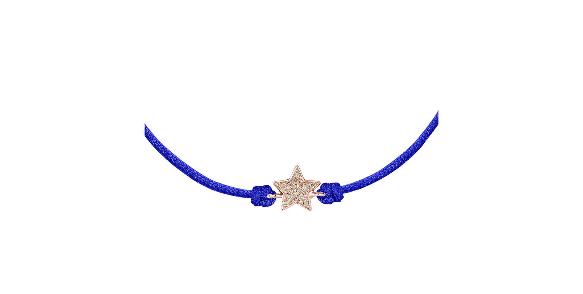 Bracelet with brown diamonds Star Message