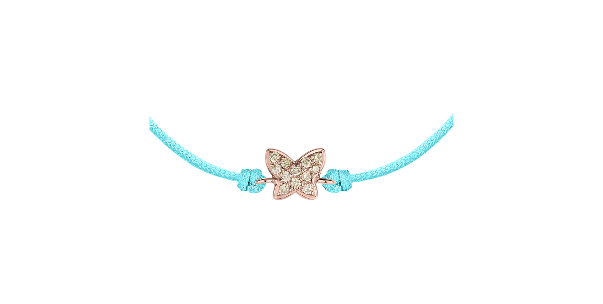 Bracelet with brown diamonds Magic Butterfly