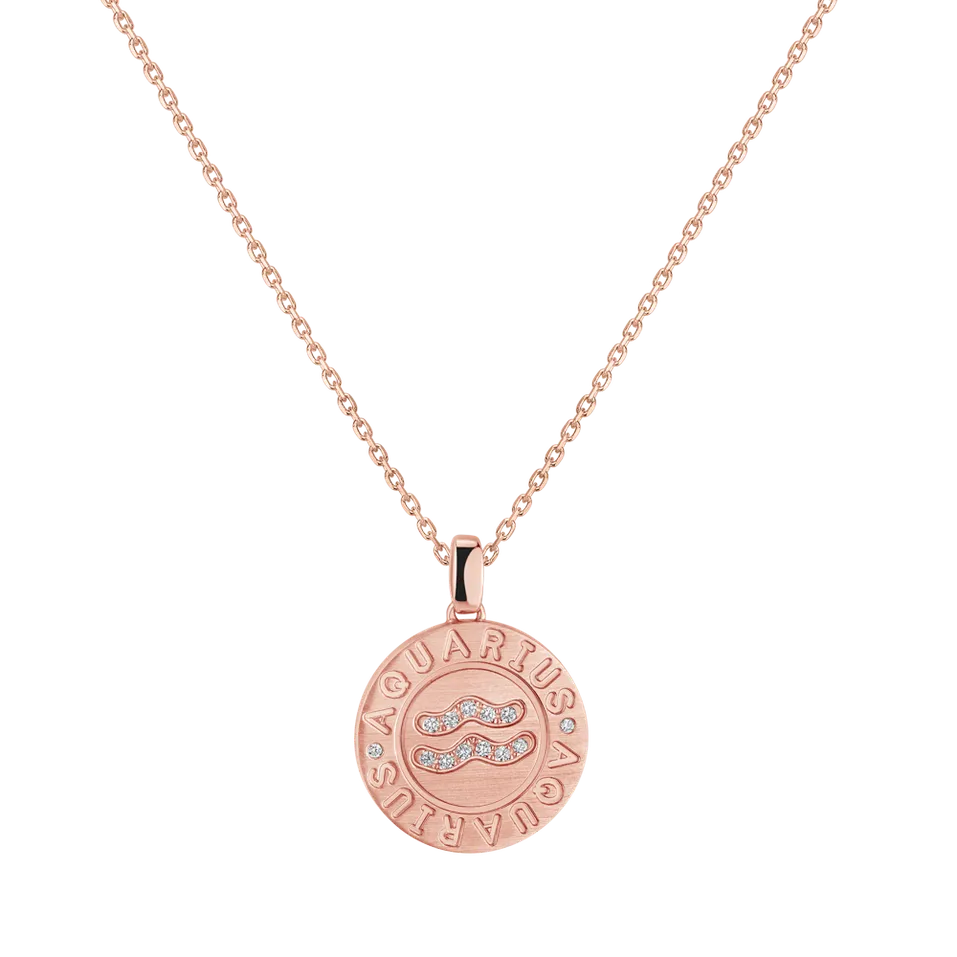 Diamond pendant Charming Aquarius
