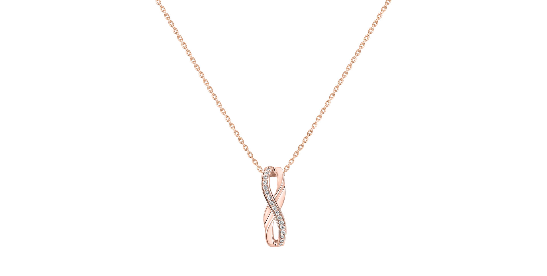 Diamond pendant Sparkling Infinity