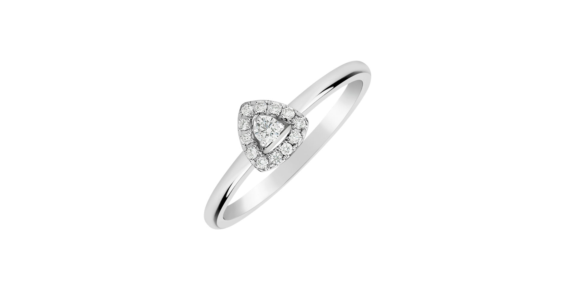 Diamond ring Sparkling Triangle