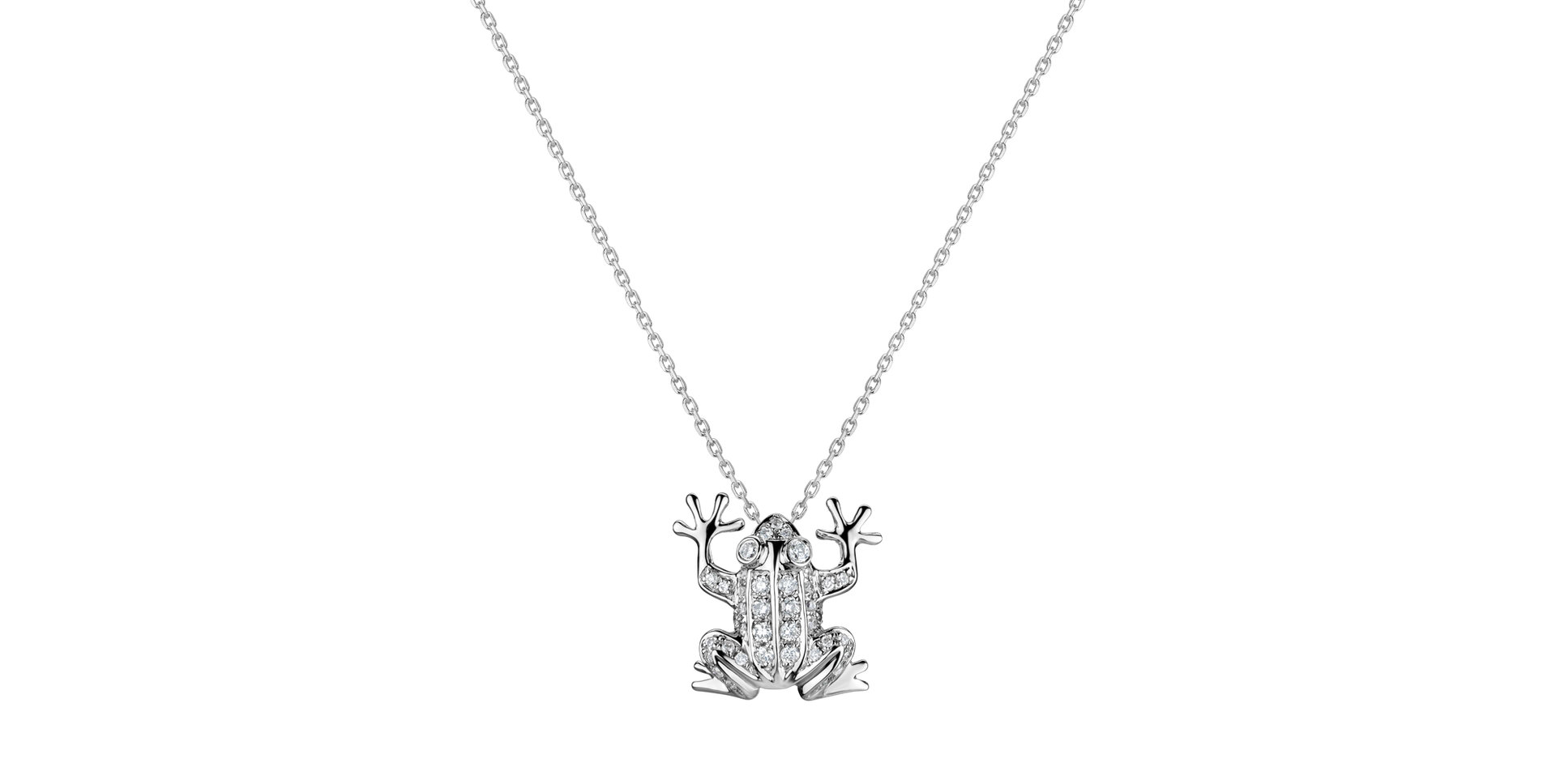 Diamond pendant Frog Prince