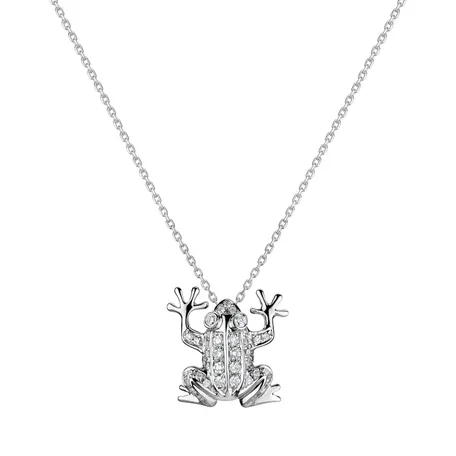 Diamond pendant Frog Prince