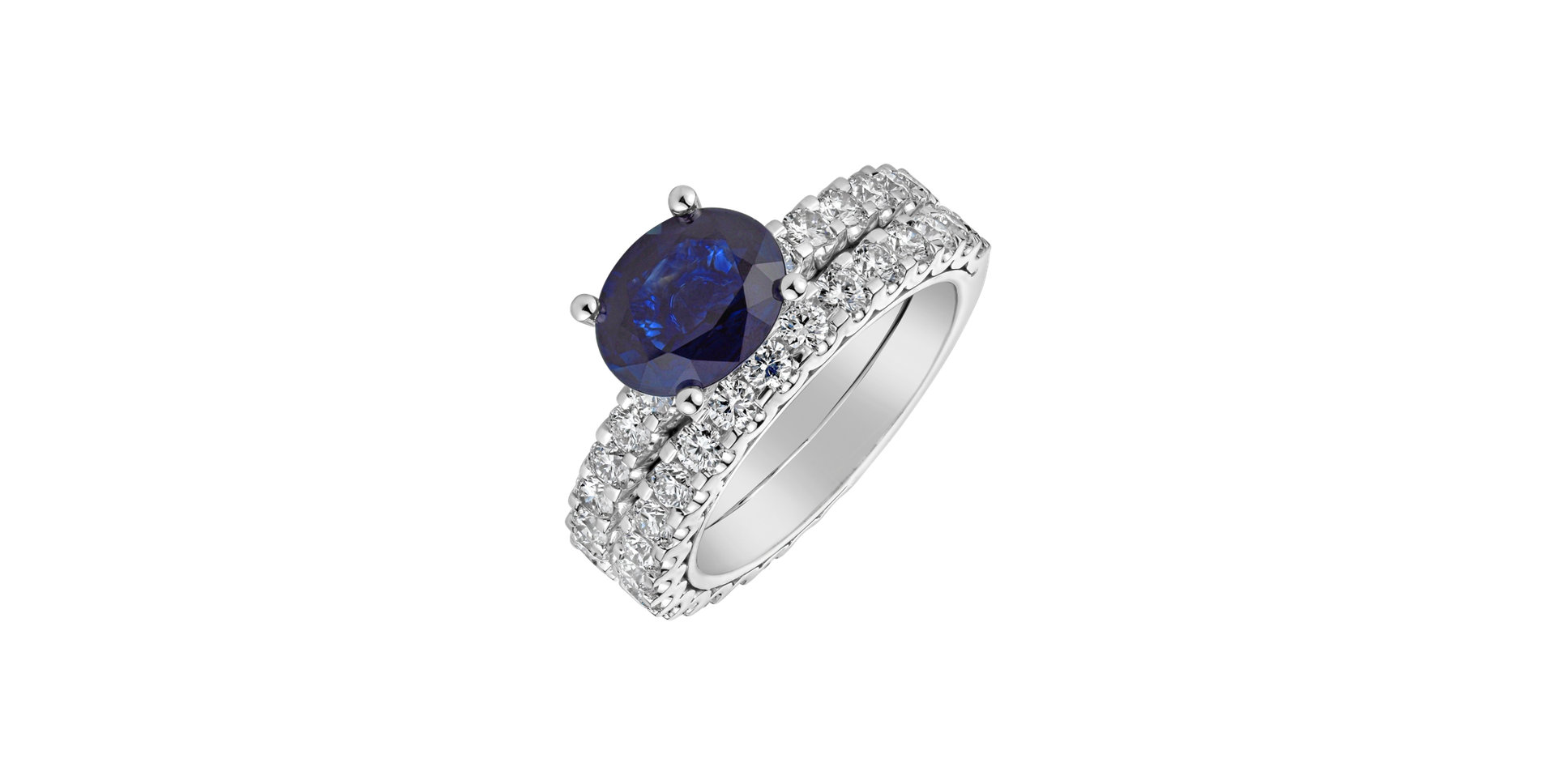 Diamond ring with Sapphire Sapphire Soul