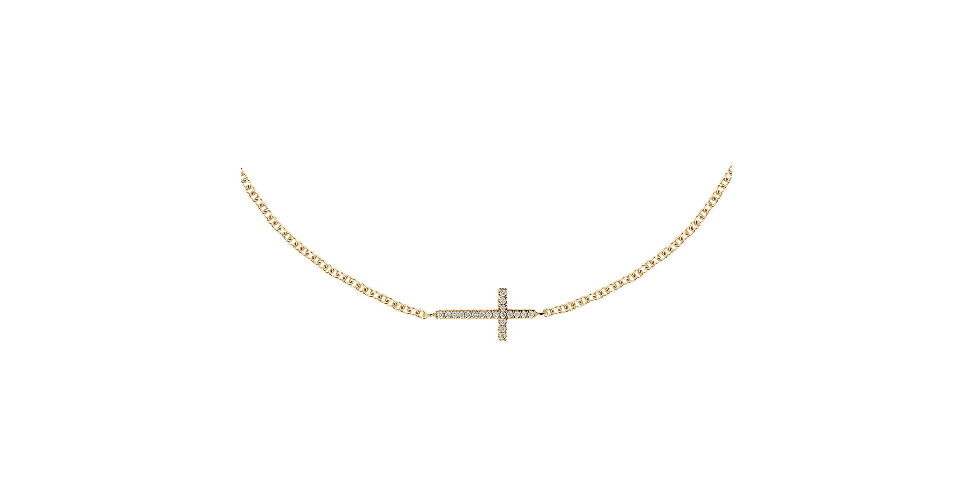 Diamond bracelet Cross