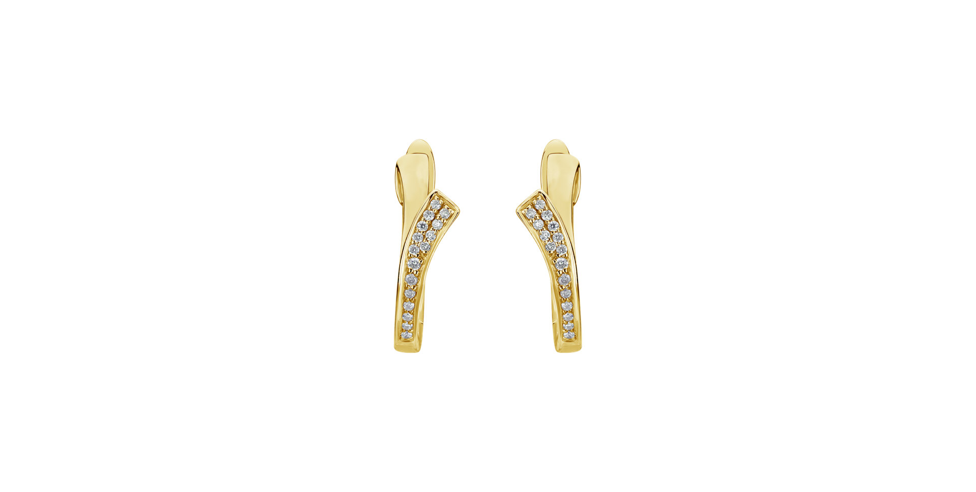 Diamond earrings Brilliant Wave