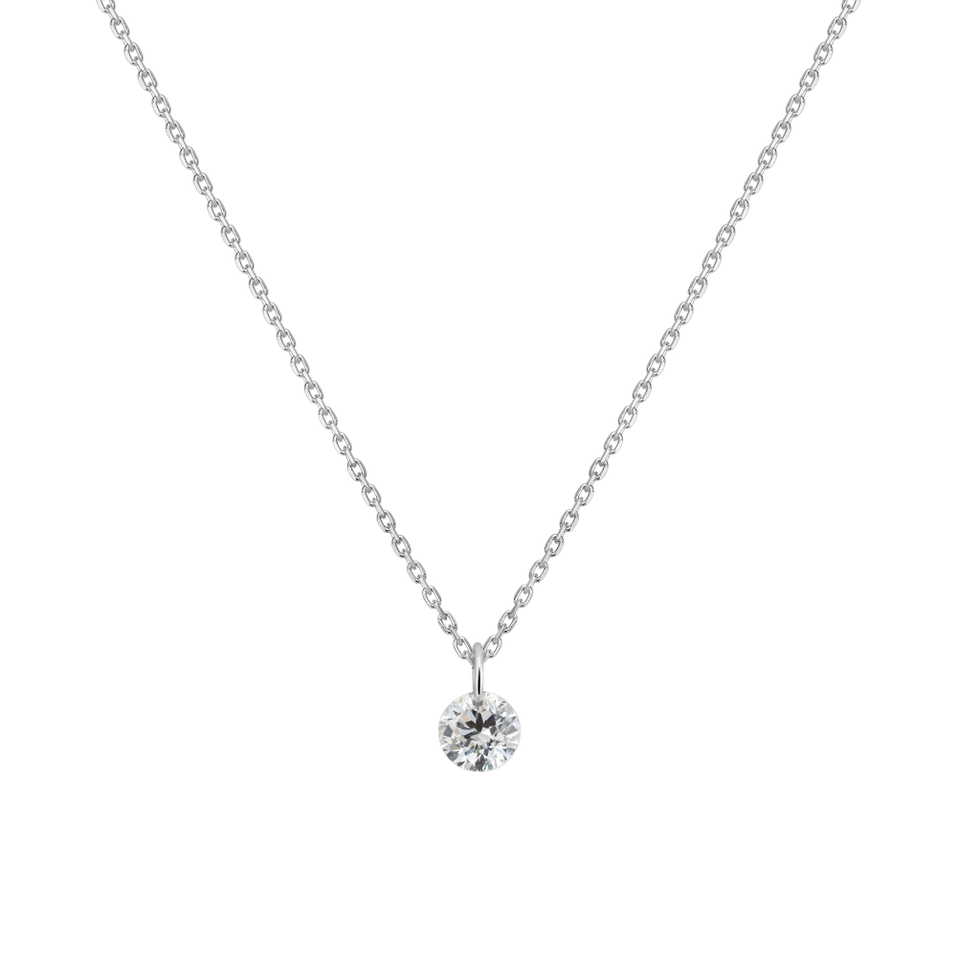 Diamond pendant with necklace Niagh