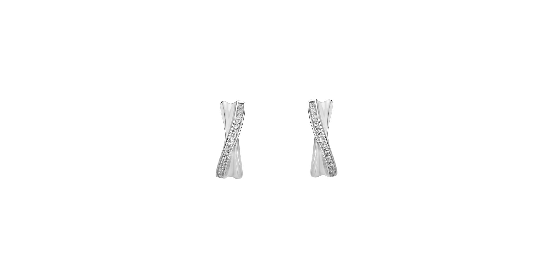 Diamond earrings Shiny Ribbon