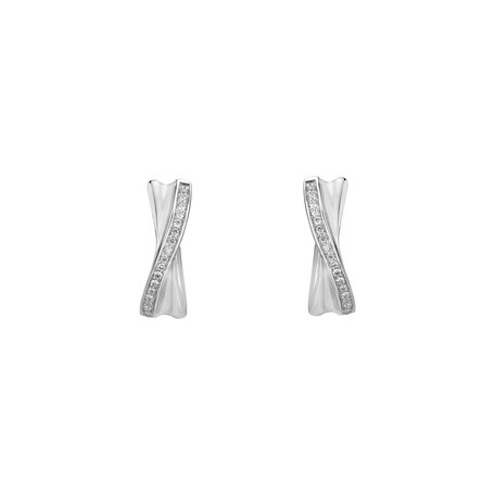Diamond earrings Shiny Ribbon