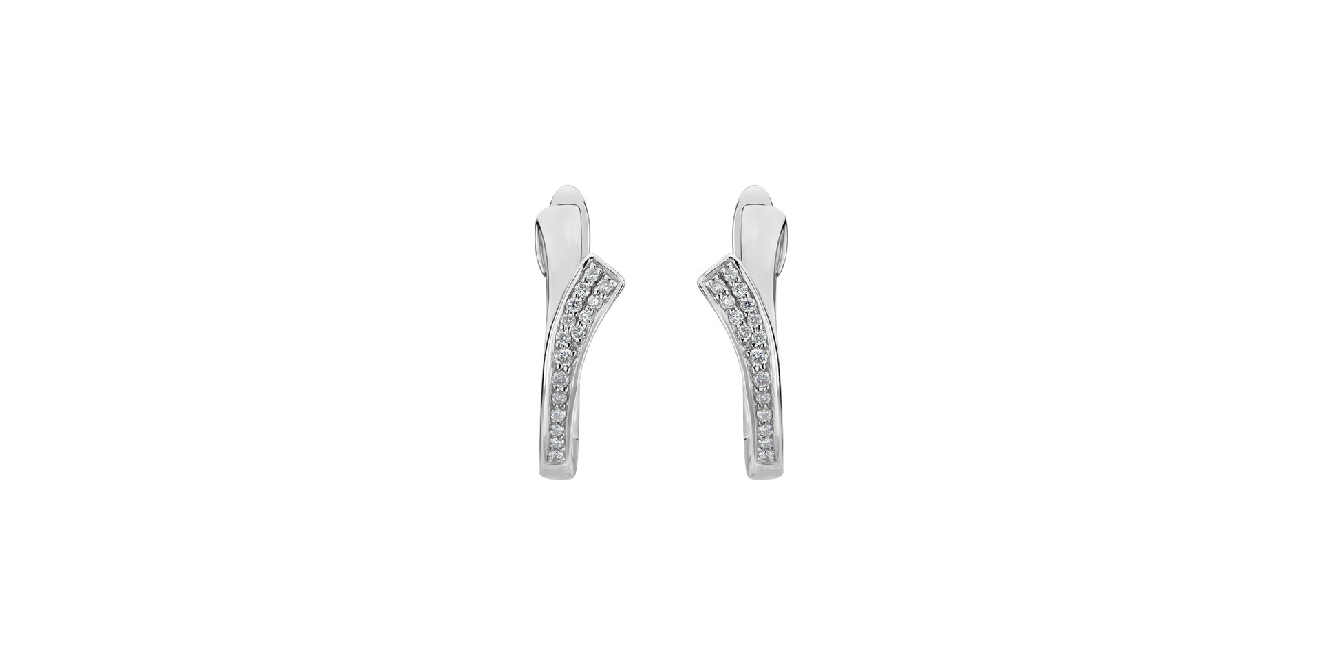 Diamond earrings Brilliant Wave