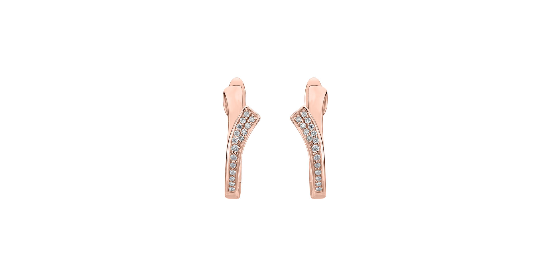 Diamond earrings Brilliant Wave