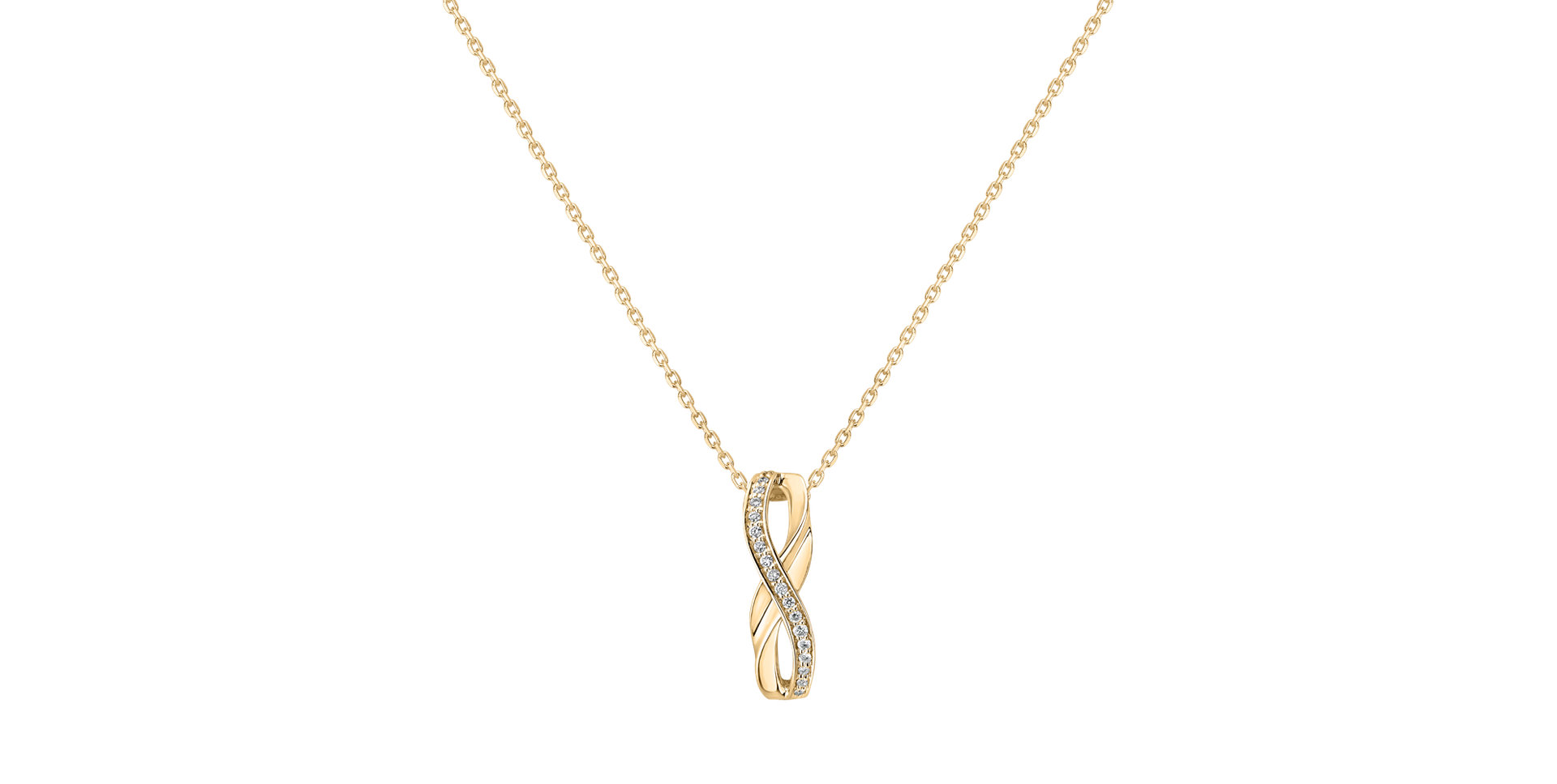 Diamond pendant Sparkling Infinity