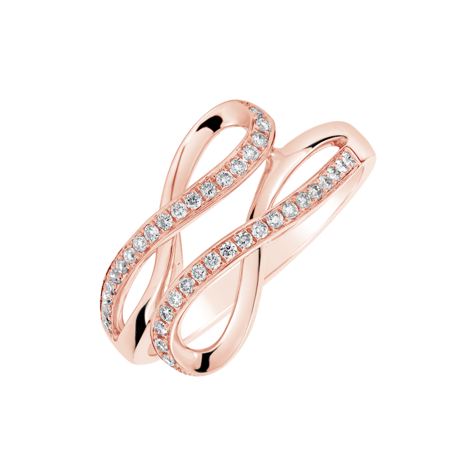 Diamond ring Double Infinity
