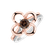 Ring with brown and white diamonds Astral2