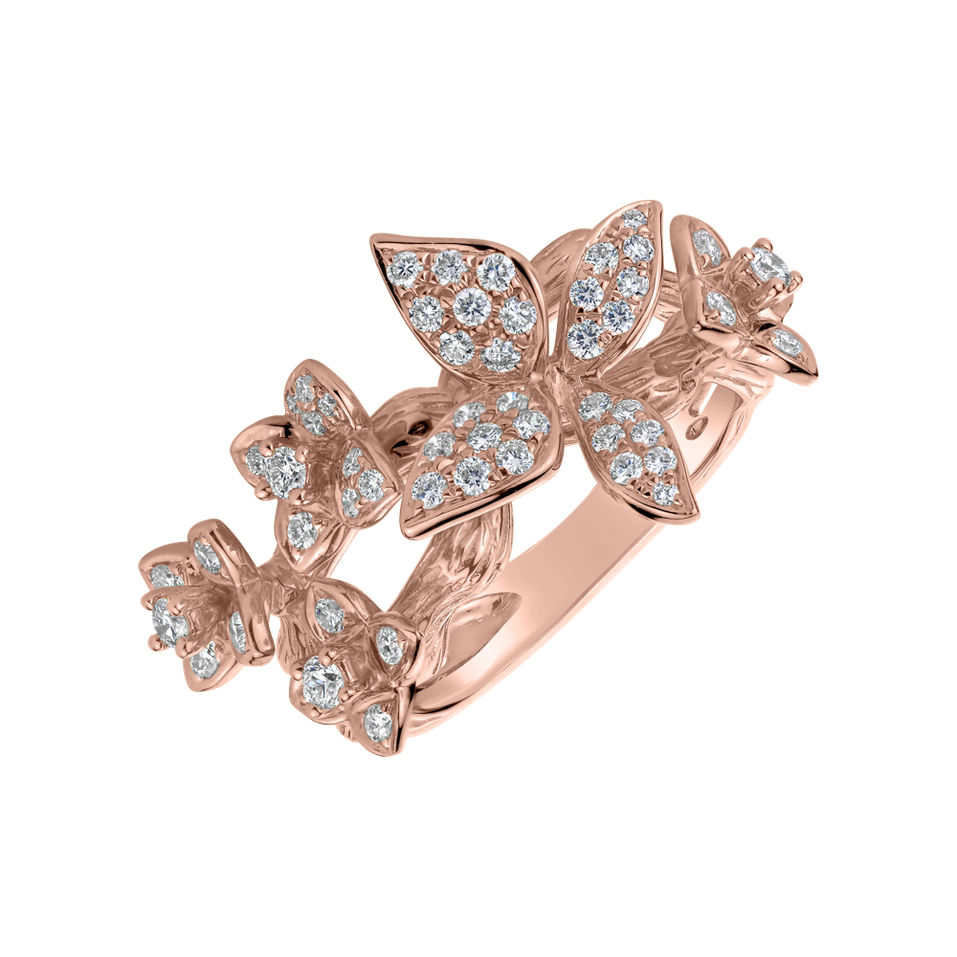 Diamond ring Fascinating Butterfly