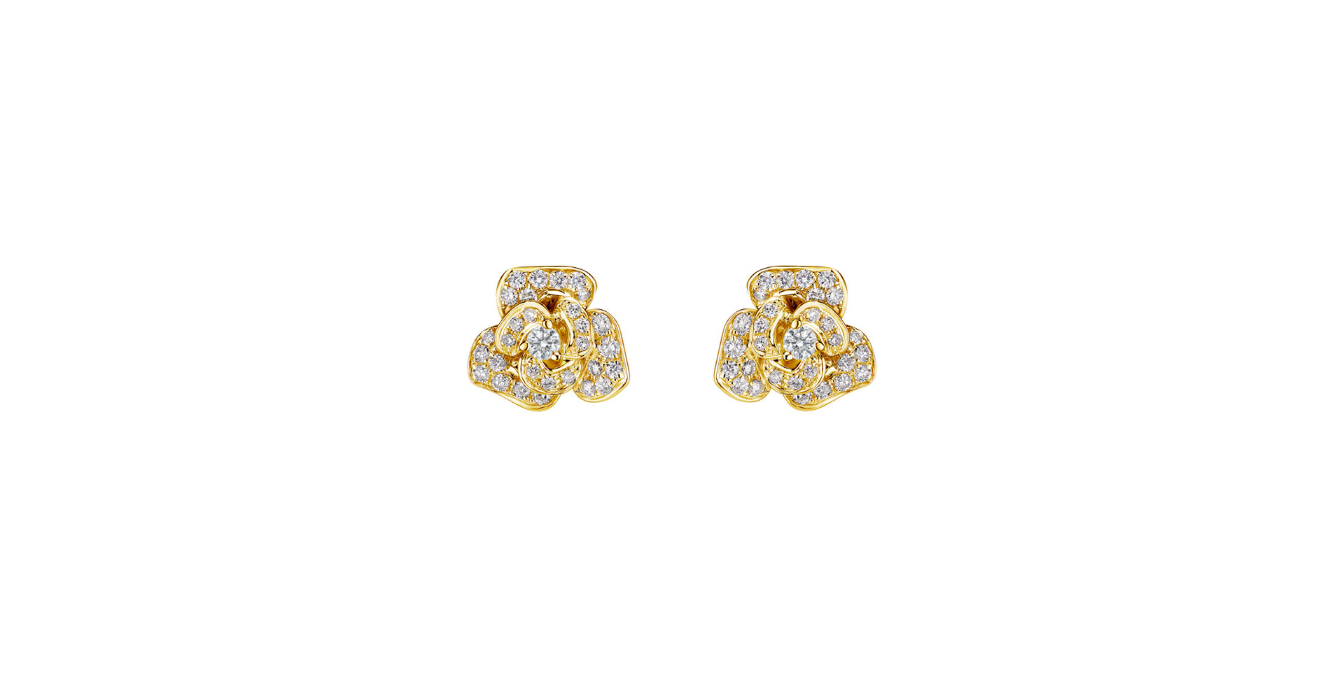 Diamond earrings Radiant Flower