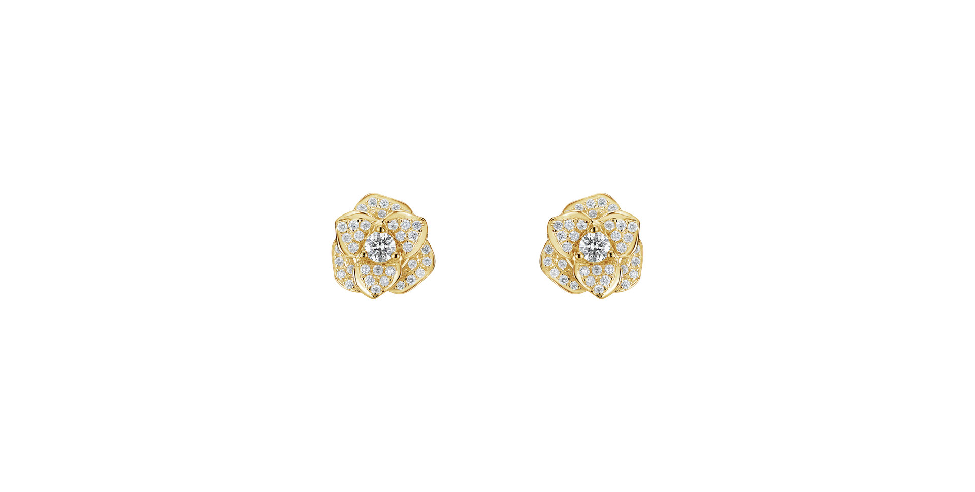 Diamond earrings Flower Wish