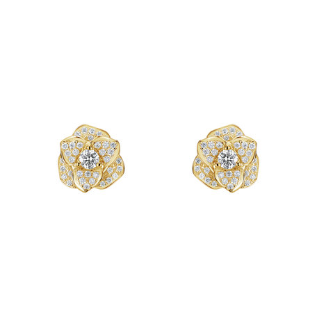 Diamond earrings Flower Wish