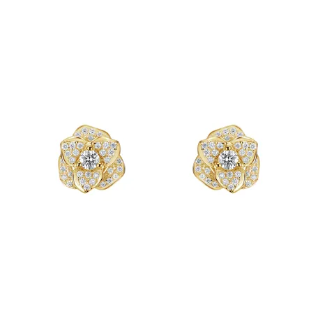 Diamond earrings Flower Wish