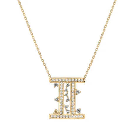 Diamond necklace Goddess Twins