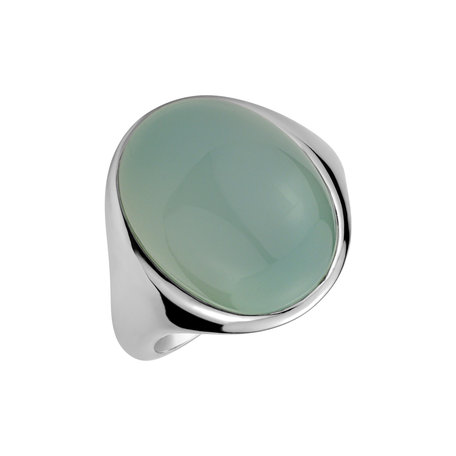 Ring with Chalcedony Bubble Coctail