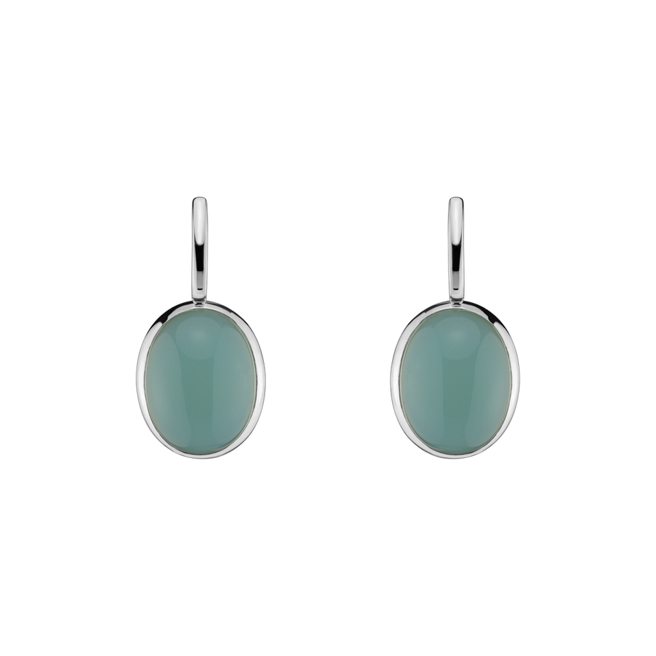 Earrings with Chalcedony Miracle Cosmos