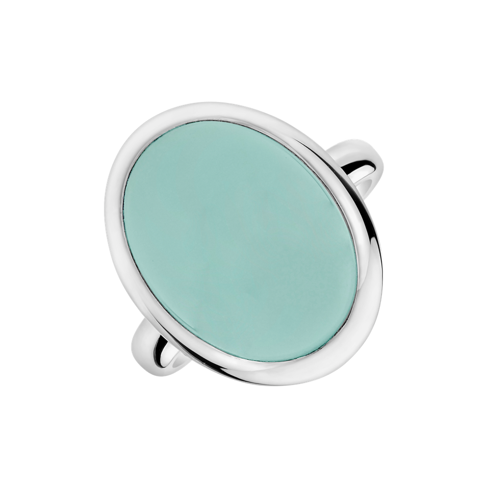 Ring with Chalcedony Gem Grace